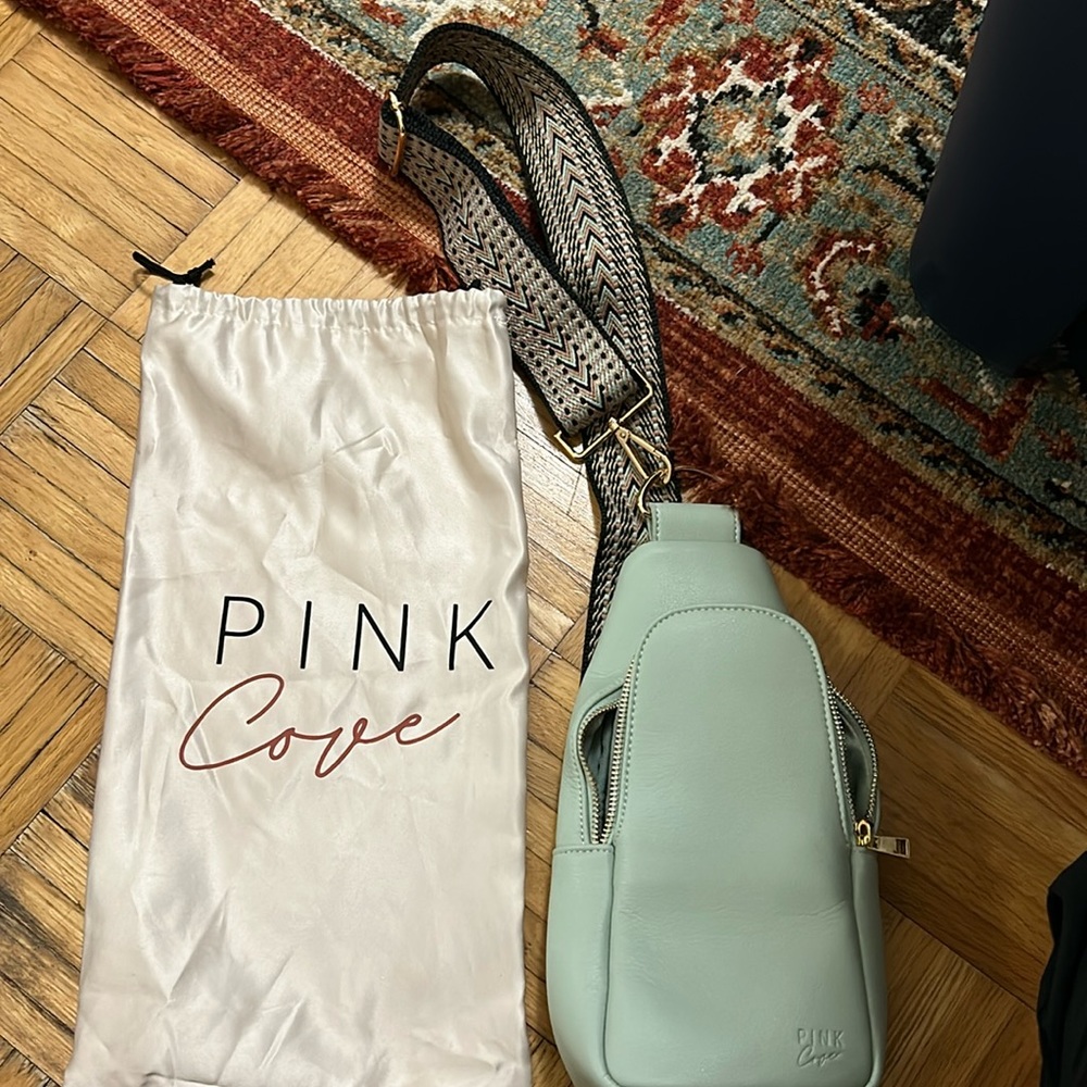Pink cove cross body bag